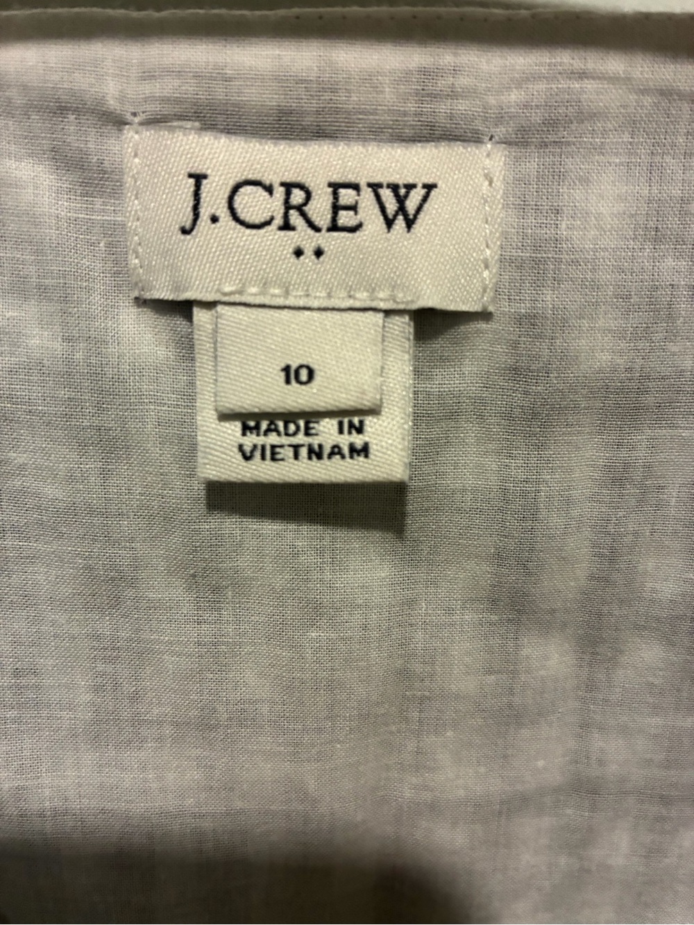 J.CREW Size 10 Womens GINGHAM NAVY Sleeveless Lined Pockets Dress Checkered - Picture 3 of 9